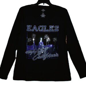 Eagles rhinestone long sleeve Vneck shirt XS S M L XL XXL 1X 2X 3X 4X 5X